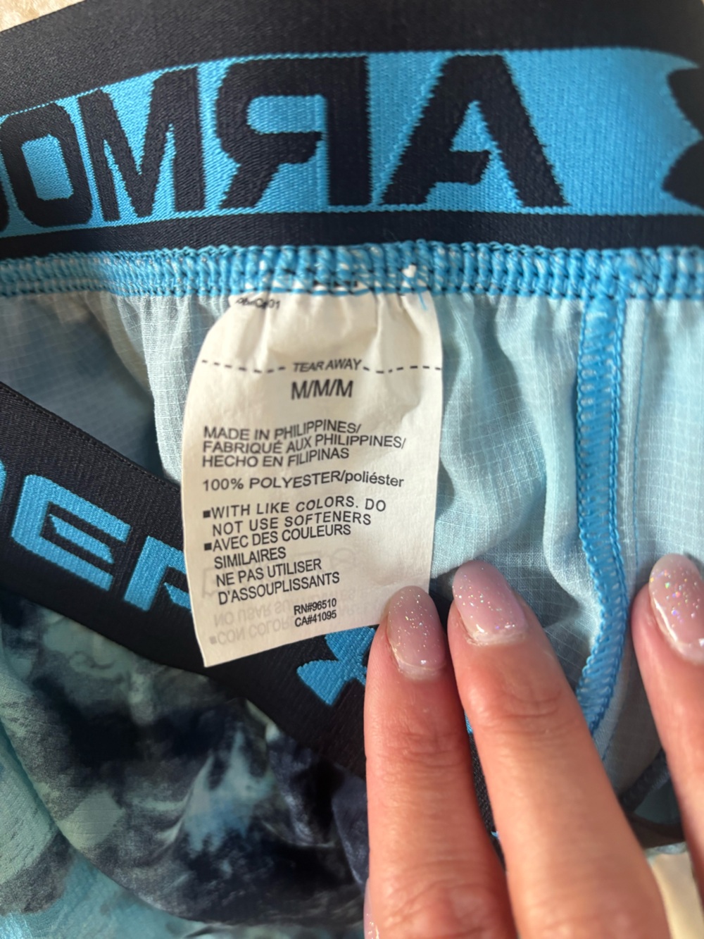 NWT Under Armour Vanish Woven 6" Printed Shorts Blue Tie-Dye - Picture 8 of 12